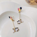 Cute Enamel Cat Balloon Stud Earrings for Women Fashion Drop Rabbit Flower Heart Colorful Jewelry Dangle Wedding Party Girl Gift - Charlie Dolly
