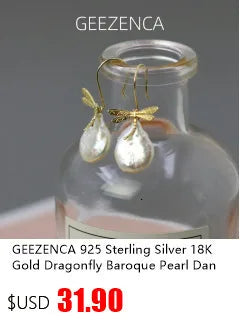GEEZENCA 925 Silver Lapis Lazuli Turquoise Leaf Stud Earrings Women Gold Plated Trendy Dainty Lightweight Statement Earring Gift