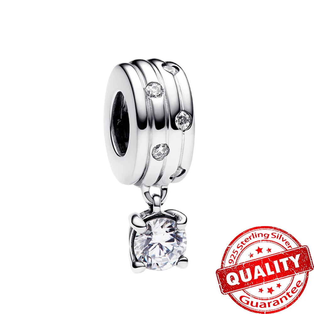 High Quality 925 Sterling Silver Lotus Coral Seahorse Love Cube Fortune Bag Pendant Fit DIY Bracelet Necklace Wedding Party Gift