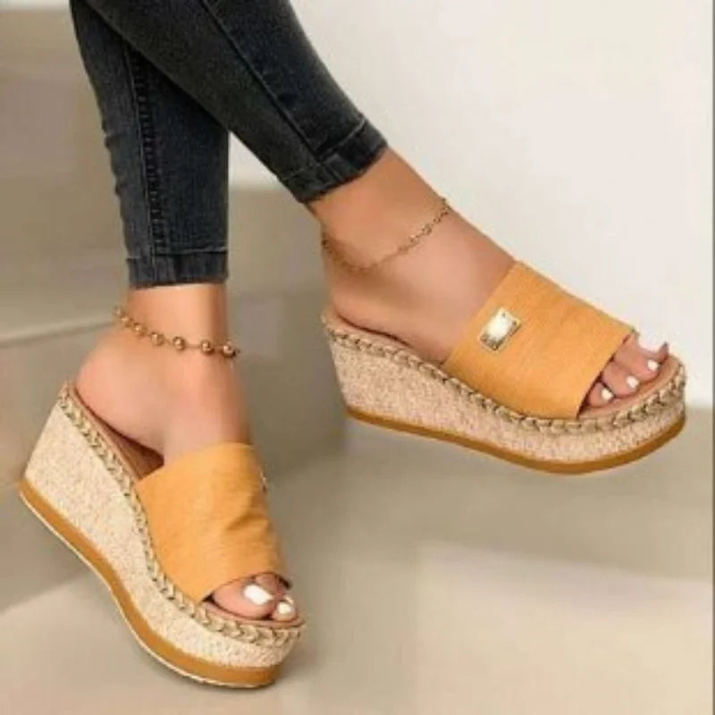 Summer Women Wedge Sandals Platform Flip Flops Soft Comfortable 2023 New Casual Shoes Outdoor Beach Slippers Ladies Sandals - Charlie Dolly