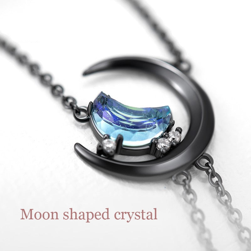 Thaya Stars And Moon Design Trendy Necklaces Original Design Vintage Women Necklace Fashion Necklace For Women Crystal Jewelry - Charlie Dolly