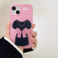 Barbie Pink Black Dress Iphone 14Promax13 Shell Fashion Women Mobile Phone Case Kawaii Cute Cartoon Cell Holder Girls Accessory - Charlie Dolly