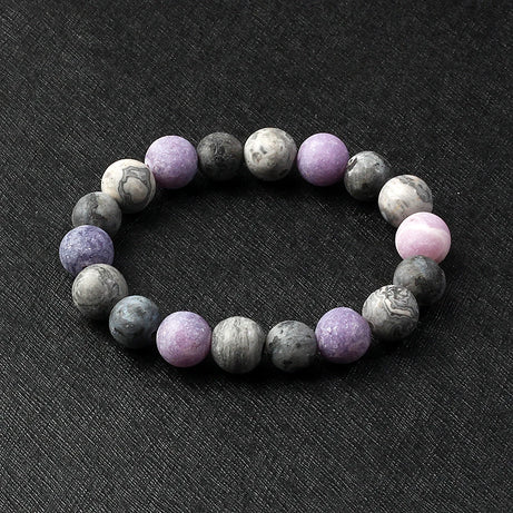 Nine Planets Solar System Beaded Bracelet, Natural Stone Galaxy Cosmic Talisman