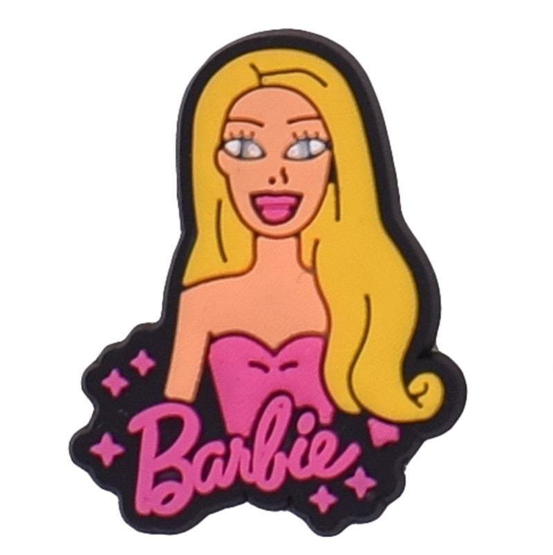 20Pcs Barbie Diy Jewelry Accessories Pvc Soft Glue Flat Patch Phone Case Brooch Hair Rope Hairpin Decor Accessory Handmade Toy - Charlie Dolly