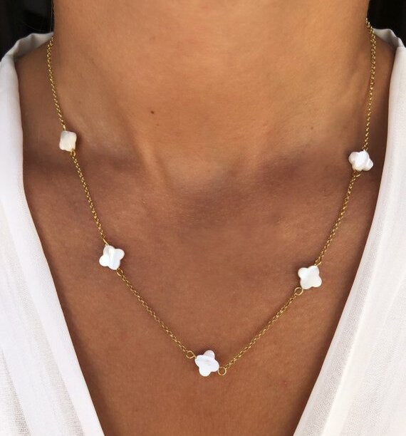 Women Fashion Exquisite Natural Shell Beaded Necklace Handmade Classic Stars Choker 2022 Christmas Gift For Friend Colliers - Charlie Dolly