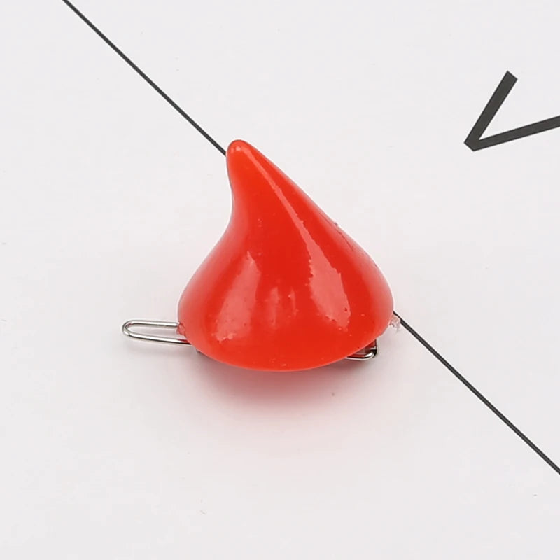 2pcs Small Demon OX Horn Hairpins Party Cosplay Costume Pin Hairpins Costume Horn Halloween Hair Accessories Hairclip - Charlie Dolly