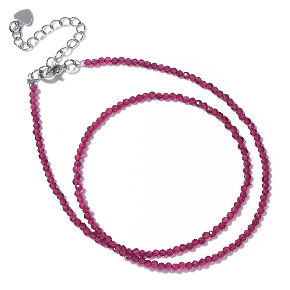Crystal Stone Beaded Necklace