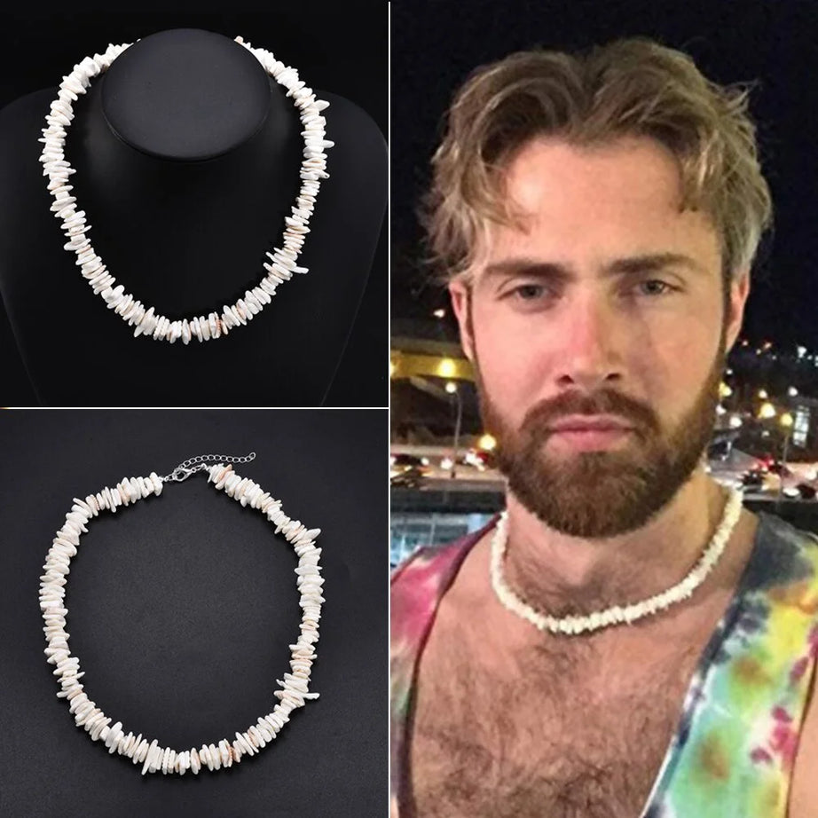 Hawaiian Puka Shell Adjustable Beach Necklace for Kids