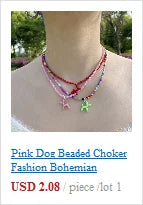 Natural Shell Beads Necklace Korean Fashion Heart Boho Polymer Clay Choker Colorful Pendant Summer Neck  Handmade Female Jewelry