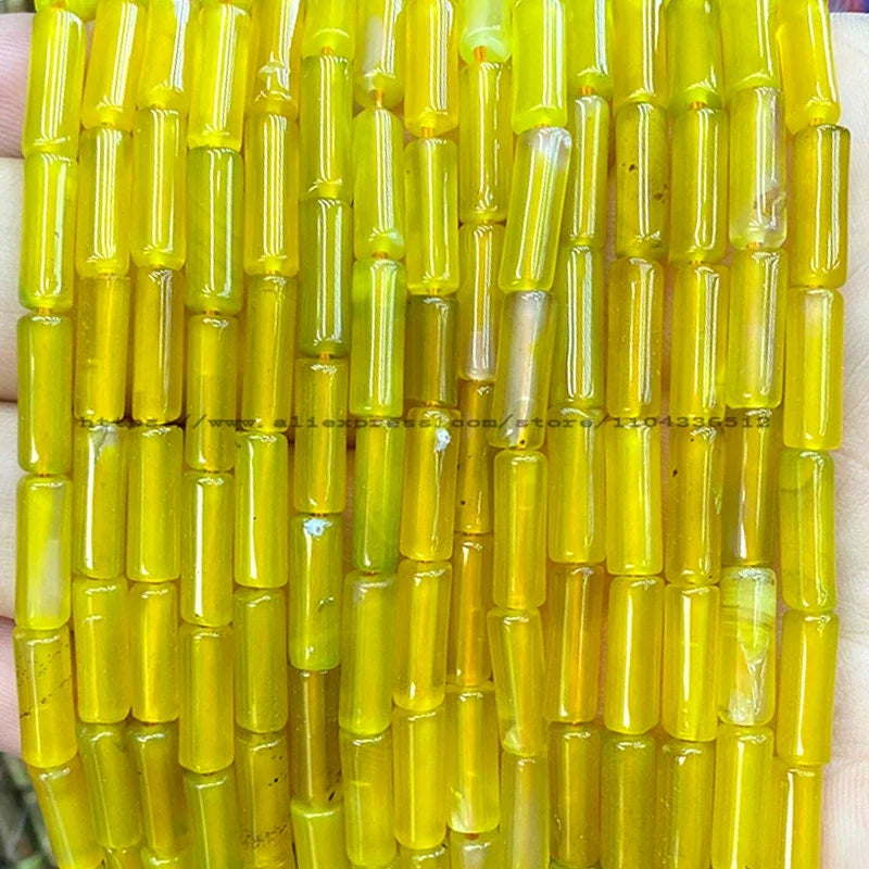 4x13mm Tube Natural Stone AA Lapis Lazuli Loose Spacer Beads for Jewelry Making Diy Bracelet Charms Earrings Accessories