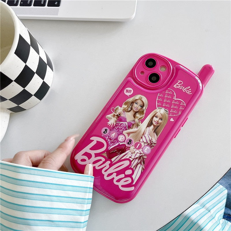Retro Kawaii Barbie Mobile Phone Case for 11 12 13 14 Pro Max Silicone Anime Cartoon Girls Shockproof Protective Cover Gifts Toy - Charlie Dolly