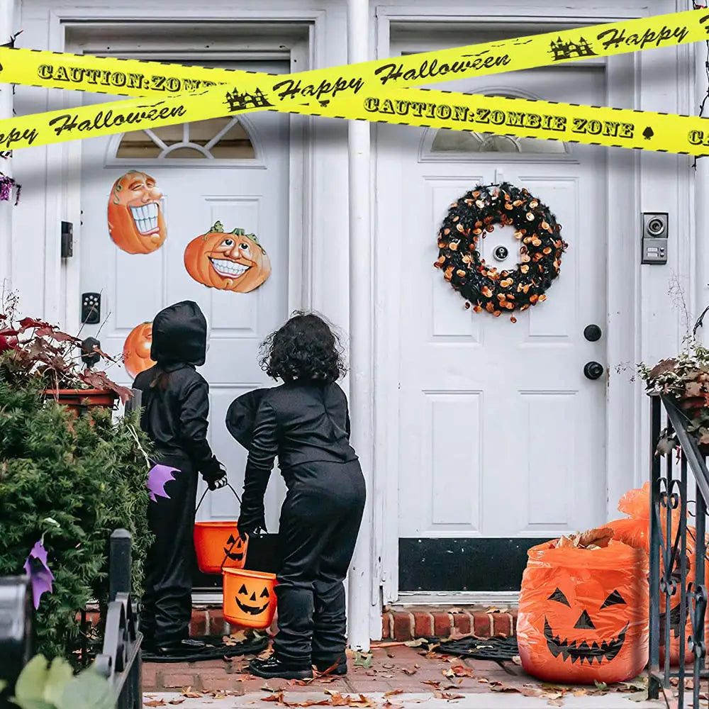 Halloween Outdoor Decorations For Home Pumpkin Plastic Garbage Leaf Bags Yard Decor Lawn Bag Happy Halloween Party Props 2024 - Charlie Dolly