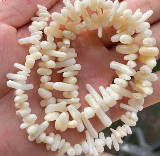 Goth freshwater pearl necklace women yellow smile beads coral Vintage Multi Layer Link Chain Necklace Punk Aesthetic Jewelry - Charlie Dolly