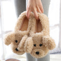 Comwarm Cute Animal Fur Slipper For Women Men Fashion Kawaii Fluffy Winter Warm Slippers Lovers Cartoon Teddy Bear House Shoes - Charlie Dolly