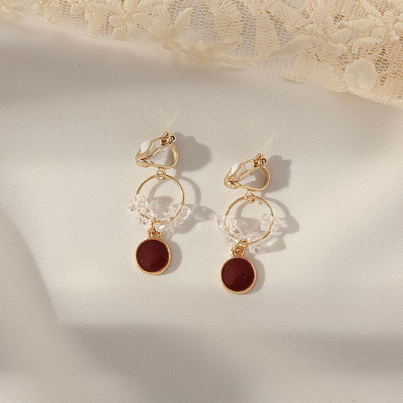 Ear Clips Without Pierced Ears Female Temperament Long Simple Ear Jewelry Thin Earrings Temperament Fashionable Exquisite - Charlie Dolly