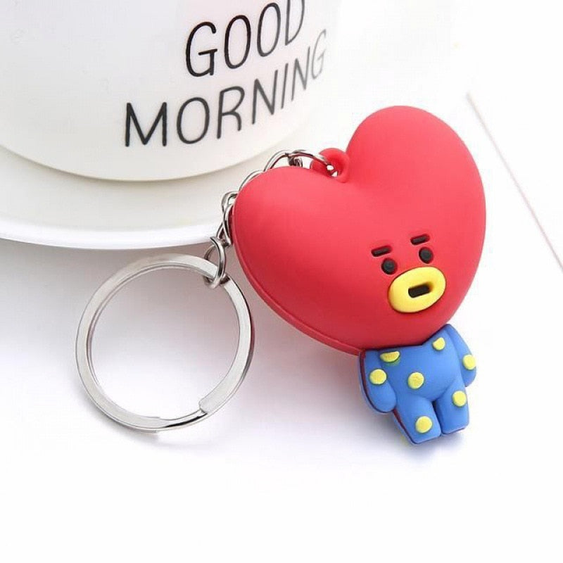 Korean Stars Kpop Btss Fans Keychain Cute Animal btt211 Doll Bag Pendant Adorable kawaii Keyring Jewelry Accessories For Women - Charlie Dolly