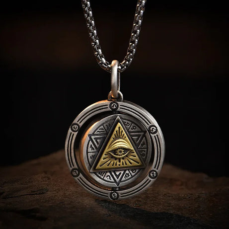 Eye of Horus Evil Eye Pendant Necklace, Ancient Egyptian Protection Amulet