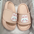 Cute Rabbit Slippers Women Indoor Home Bathroom Anti-slip Slides Shoes Soft Sole Beach Summer Sandals Women Slippers - Charlie Dolly