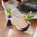 Women's Earrings 3D Hummingbird Earrings Animal Jewelry Cute Girly Ear Accessories Wedding Party Gifts - Charlie Dolly