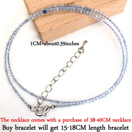 2025 New Boho Exquisite 2mm Natural Stone Necklace Small Chain Ladies Fashion Bracelet Accessories Charm Jewelry Accessorie - Charlie Dolly