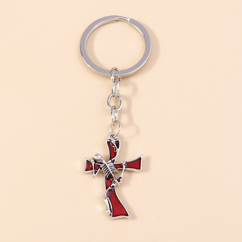 1Pc Bohemia Evil Eye Hamsa Hand Keychain for Women Men Blue Eye Sun Feather Key Ring Bag Pendant Car Key Holder Rings Wholesale - Charlie Dolly