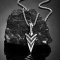 Norse Mythology Odin's Spear Gungnir Necklaces Men Retro Stainless Steel Viking Pendant Scandinavian Amulet Self-defense Jewelry - Charlie Dolly