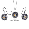 Summer Boho Vintage Pendant Earrings Necklace Set Women Sun Moon Necklace Jewelry Engagement, Commemorative Gifts 2022 Trends - Charlie Dolly