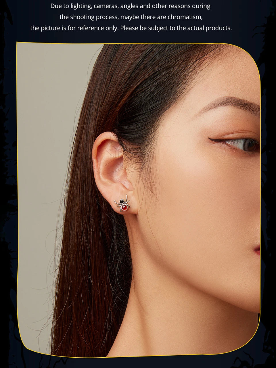 BISAER 925 Sterling Silver Mini Pumpkin Luminous Stud Earrings Enamel Ear Clip For Girl Halloween Party Original Fine Jewelry - Charlie Dolly