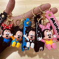 Disney Mickey Mouse Keychains Cute Cartoon Baby Boy Girl Figure Keyring Kawaii Minnie Key Chain Model Kid Toy Children Gift - Charlie Dolly