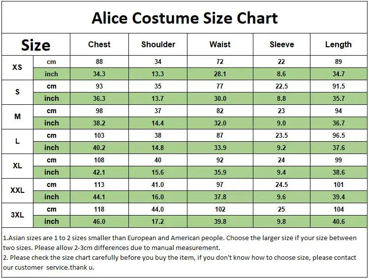 Anime Alice Princess Dress Maid Apron Dress Game Madness Returns Alice Cosplay Costume For Women Girls Halloween Party - Charlie Dolly