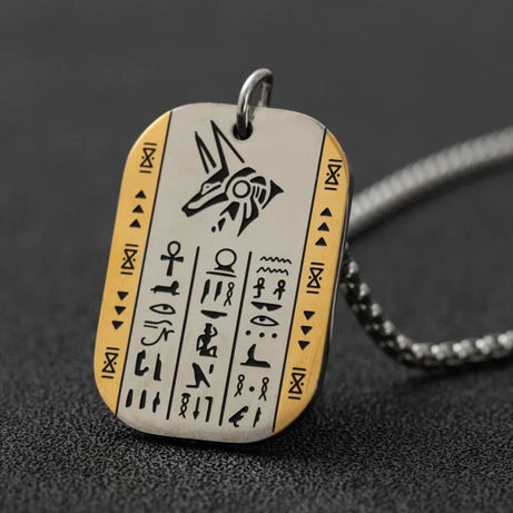 Eye of Horus Evil Eye Pendant Necklace, Ancient Egyptian Protection Amulet
