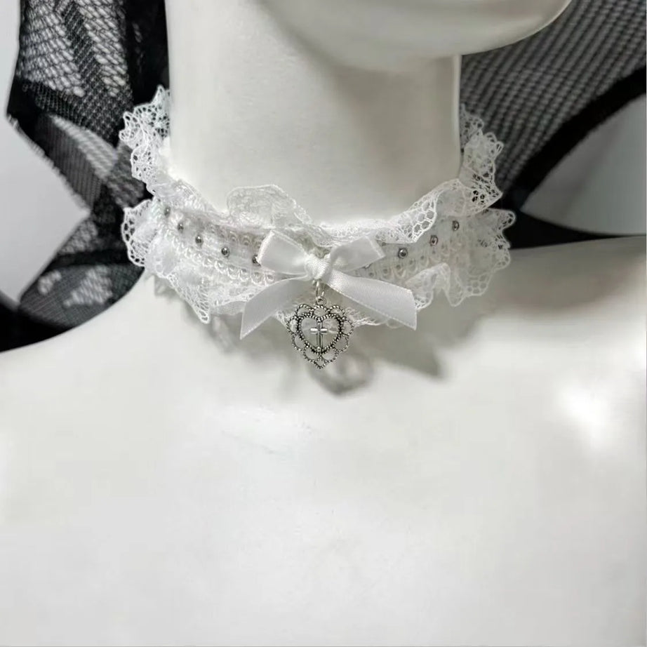 Lolita Cat Ear and Bow Cosplay Choker Collar