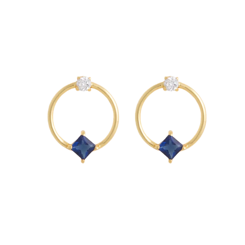 CRMYA Unique gold-plated CZ Stud Earrings For Women Cubic Zirconia Pendientes Boho Luxury Fashion Jewelry