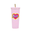 New 500/750Ml Kawaii Barbie Stainless Steel Straw Cup Anime Portable Large Capacity Insulation Cold Coffee Mug Water Bottle Gift - Charlie Dolly