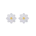 DI Summer Little Fresh Women Cute and Warm Silver Plated Lotus Earrings Fashion Gift - Charlie Dolly