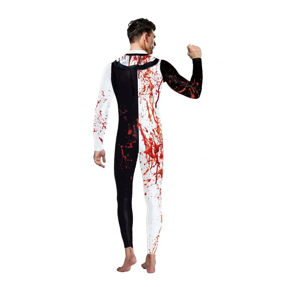 VIP FASHION Blood Clown Costume Adult Kid Halloween Suit Fancy Family Matching Suit Zentai Bodysuit Movie Scary Cosplay Jumpsuit - Charlie Dolly