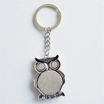 Lucky Owl Greek Turkish Blue Evil Eye Key Chain Car Key Pendant Animal Fashion Keychain Holder Bag Accessories Jewelry Wholesale