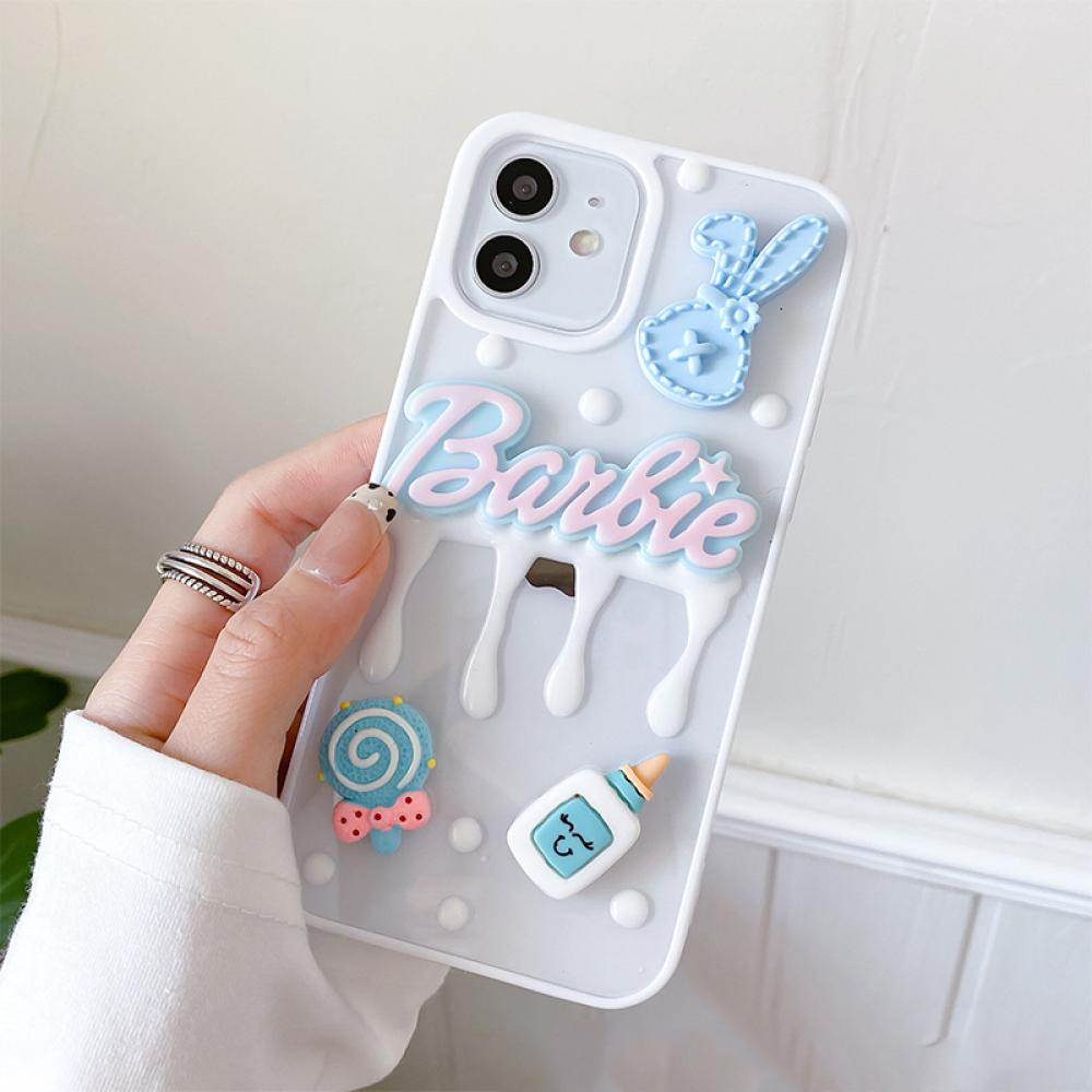 Anime Barbie Transparent Phone Case for Iphone 11 12 13 14 Pro Max X Xs 7 8 Plus Se Mini Kawaii Cartoon Phone Cover Accessories - Charlie Dolly