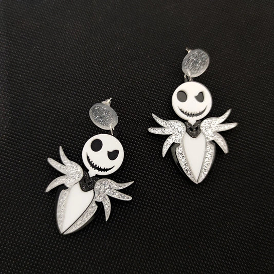 KUGUYS Halloween Parody Christmas Drop Earrings for Women Jewelry Trendy Acrylic Accessories