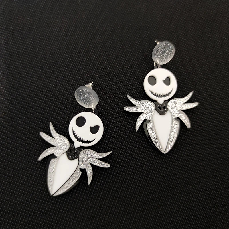 KUGUYS Halloween Parody Christmas Drop Earrings for Women Jewelry Trendy Acrylic Accessories - Charlie Dolly