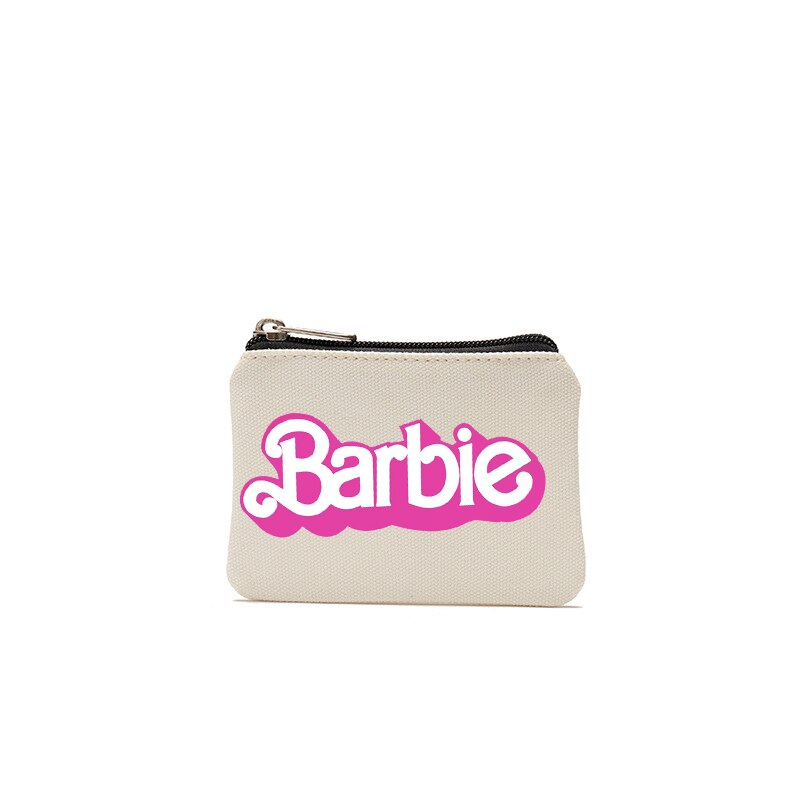 New 30 Styles Kawaii Barbie Coin Purse Anime Children Portable Mini Zipper Canvas Wallet Cartoon Storage Bag Pouch Gifts Toys - Charlie Dolly