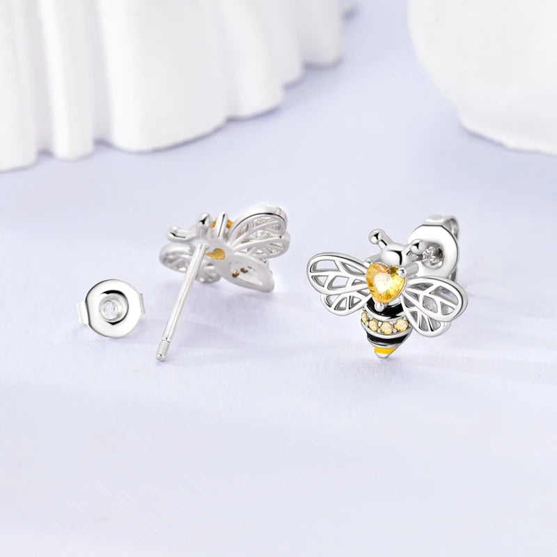 925 Sterling Silver Four Leaf Clover Butterfly Hoop Earrings for Women Boho Luxury Versatile Dangle Drop Party Jewelry