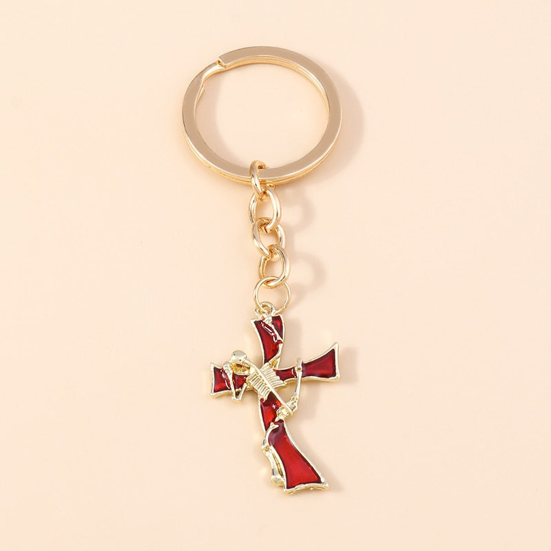 1Pc Bohemia Evil Eye Hamsa Hand Keychain for Women Men Blue Eye Sun Feather Key Ring Bag Pendant Car Key Holder Rings Wholesale - Charlie Dolly