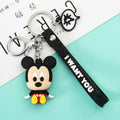 Disney Mickey Mouse Keychains Cute Cartoon Baby Boy Girl Figure Keyring Kawaii Minnie Key Chain Model Kid Toy Children Gift - Charlie Dolly