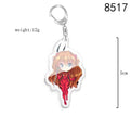 Anime EVA Keychain Cute Q Version Characters Cartoon Print Acrylic Key Chain Ring Holder Bag Charm Classic Jewelry Teens Gift - Charlie Dolly