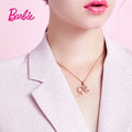 Classic Barbie Head Pattern Hollow Necklace Women's Jewelry 925 Sterling Silver Clothes Matching Girls Accessories Simple Design - Charlie Dolly