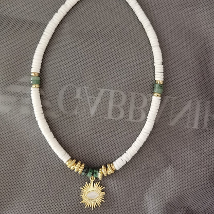 Natural Freshwater Pearl Necklace Boho Multilayer Matching Fashion Jewelry crystal Stone Women