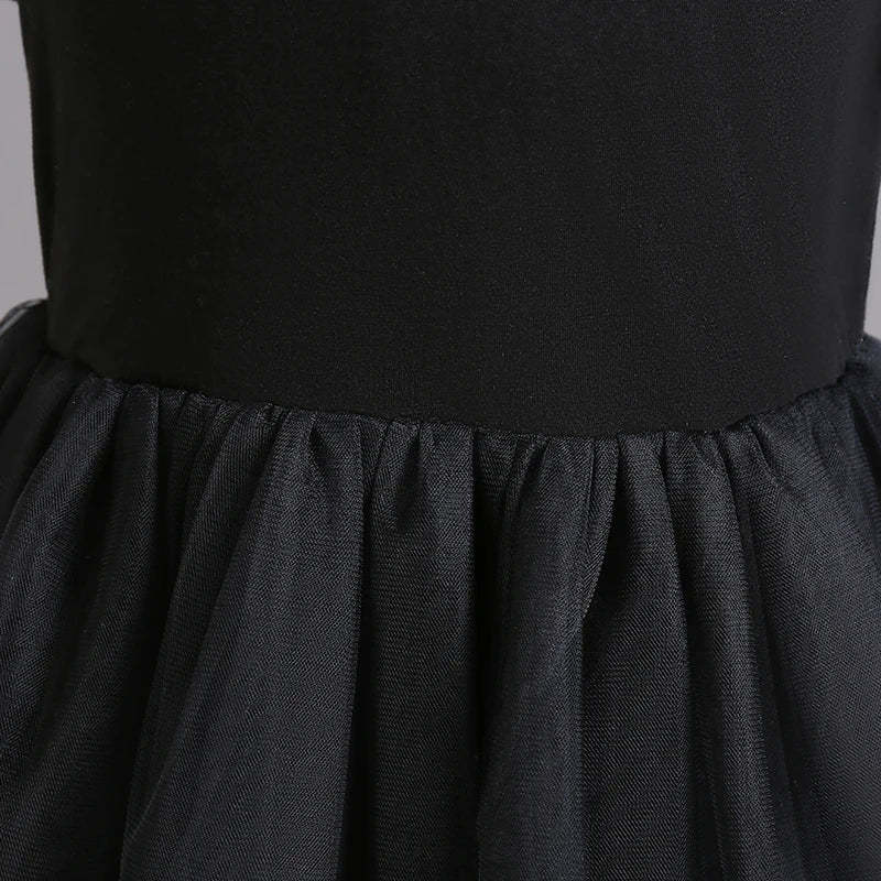 Wednesday Addams Costumes for Girls 2023 Movie Wednesday Mesh Dress Halloween Carnival  Gothic Winds Party Dress Up for 3-10 Yrs - Charlie Dolly