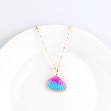 Conch Shell Boho Pendant Necklace