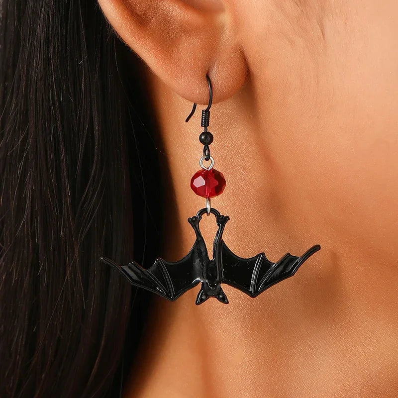 Funny Spider Webs Bats Skeletons Butterflies  Stud Earrings for Women Fashion Jewelry Minimalist Accessories Wholesale Halloween - Charlie Dolly